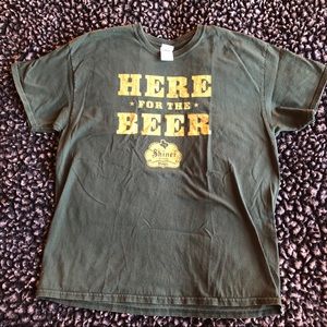Here for the beer graphic t-shirt XL unisex fit